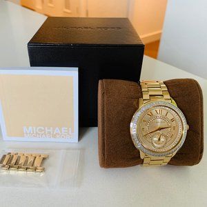 Michael Kors Madelyn Pavé Gold-Tone Watch, 40mm